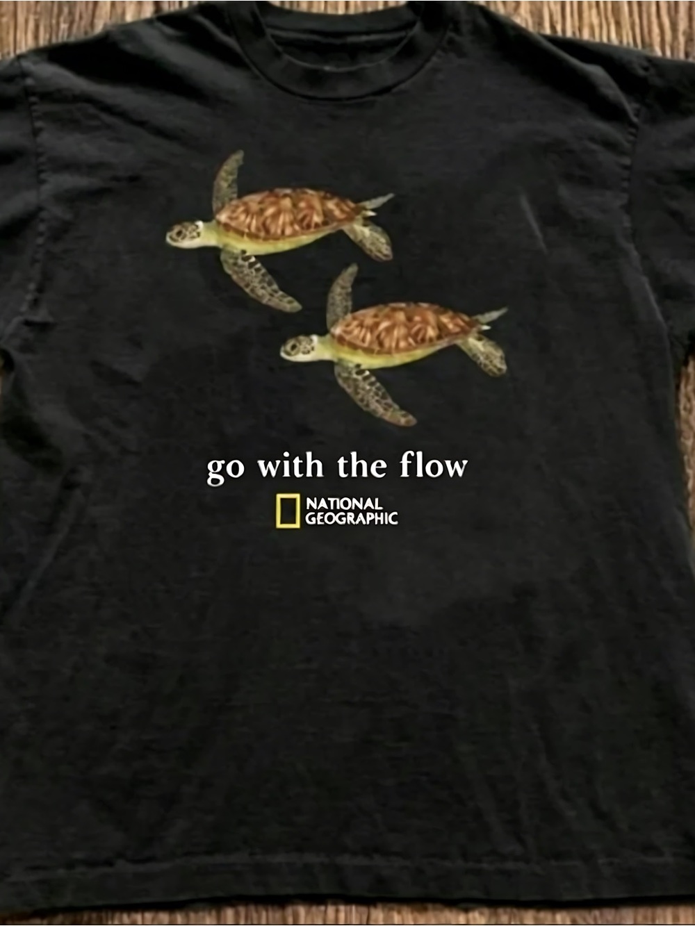 National Geographic Womens Mens T-shirt Unisex Balck